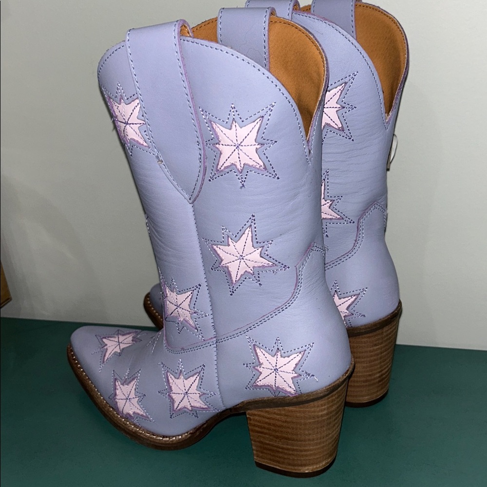 NEW DINGO WOMEN'S STARBURST WESTERN BOOTIES BOOTS - ROUND TOE SIZE 6.5 Z535 - Picture 4 of 7